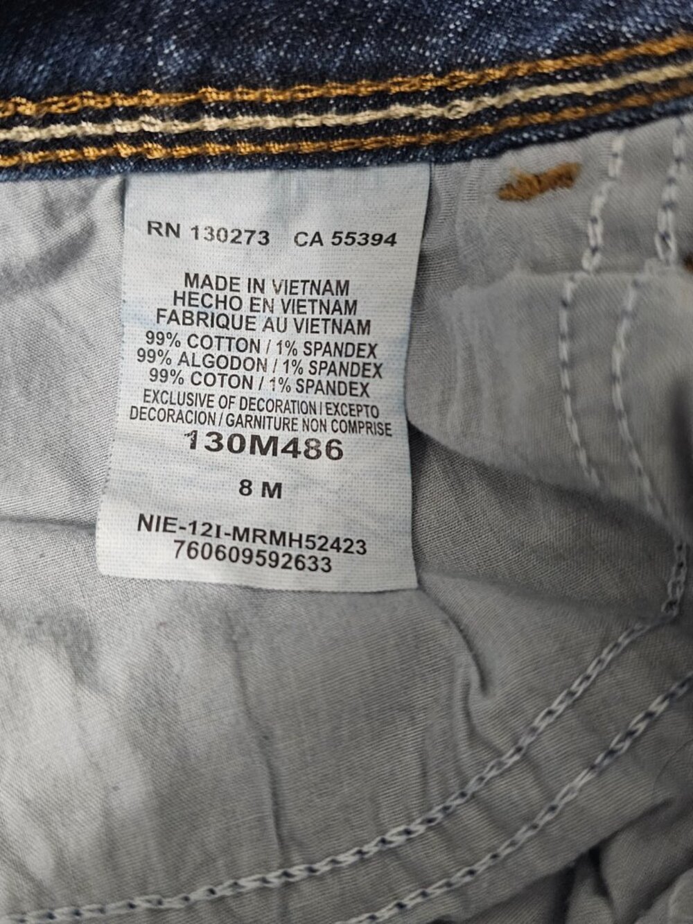 Riders by Lee Dark Denim Women's Jeans - Size 8 M - Picture 4 of 8
